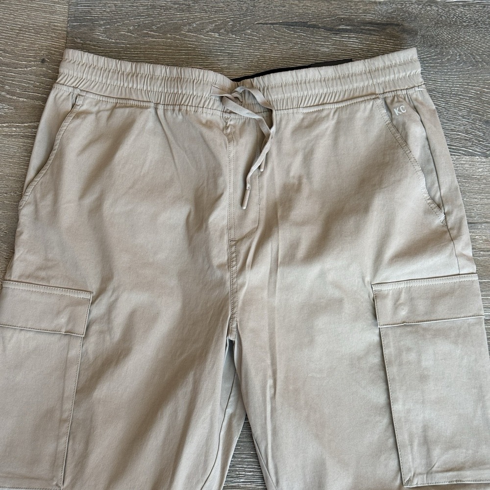 Kenneth Cole Active Tech Jogger Ankle Zip Cargo Lightweight Khaki Size XL - Picture 4 of 8